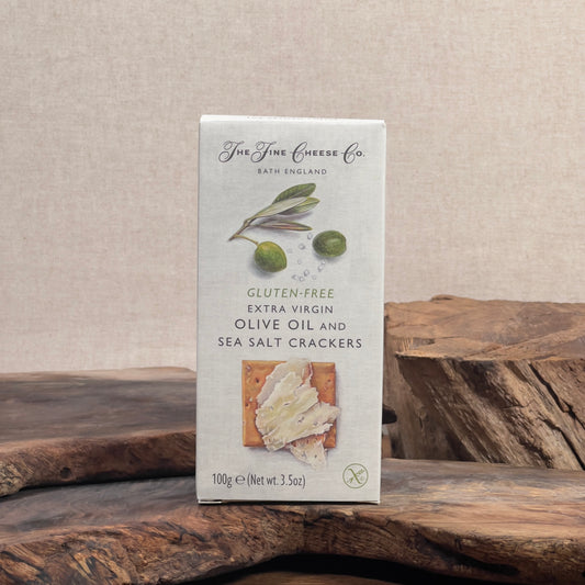 Gluten-Free Extra Virgin Olive Oil and Sea Salt Crackers - The Fine Cheese Co.